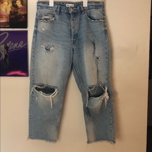 Zara Straight Crop Jeans
